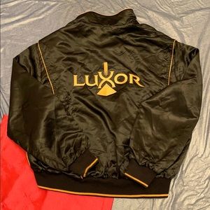 Vintage Luxor Las Vegas Black Acetate Jacket
